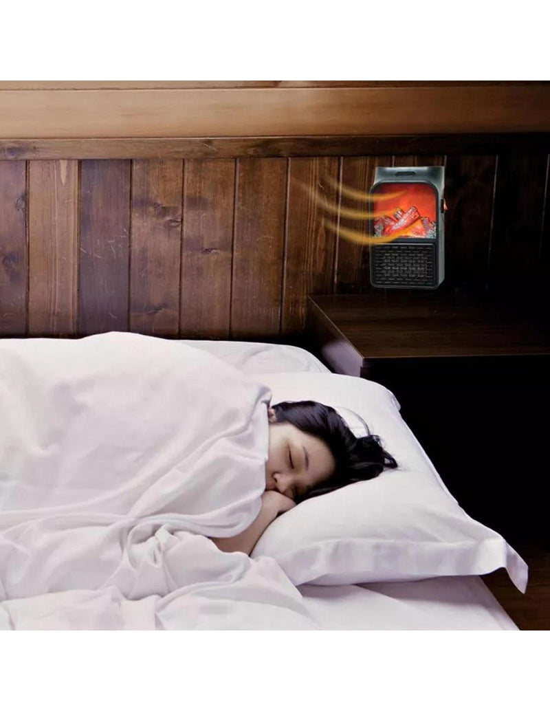 Aquecedor Portátil Elétrico com Efeito Lareira