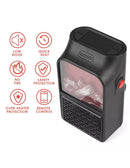 Aquecedor Portátil Elétrico com Efeito Lareira