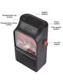 Aquecedor Portátil Elétrico com Efeito Lareira